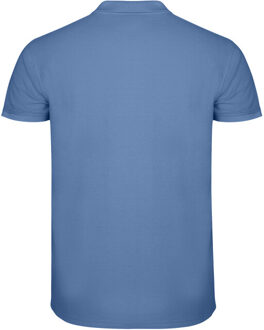 Heren ster poloshirt Blauw - XXXL
