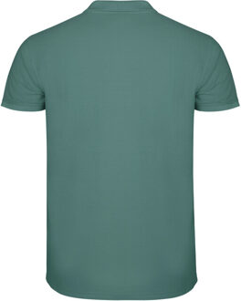 Heren ster poloshirt - maat L Groen