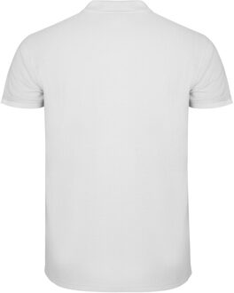 Heren ster poloshirt - maat M Wit