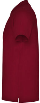 Heren ster poloshirt met korte mouwen Rood - XXXL