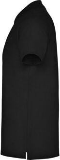 Heren ster poloshirt met korte mouwen Zwart - XL