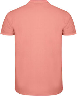 Heren ster poloshirt Oranje - L