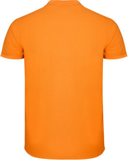 Heren ster poloshirt Oranje - XXL / XXXL