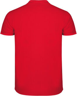 Heren ster poloshirt Rood - L