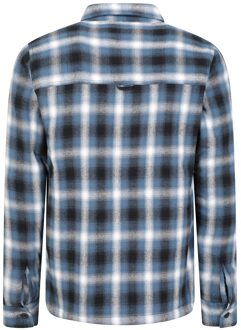 Heren Stream II molton gevoerd overhemd (Blauw) - maat