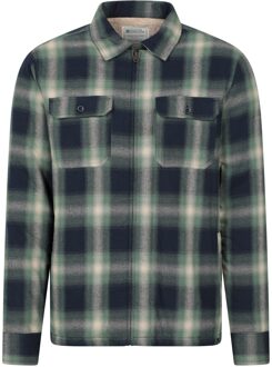 Heren Stream II molton gevoerd overhemd (Donkergroen)