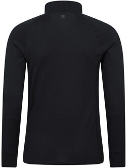 Heren Summit Merinowollen Coltrui Thermo Top (Zwart) - maat