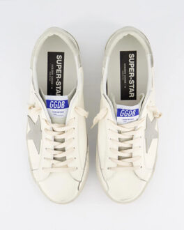 Heren super-star sneaker /grijs - maat 45 Wit