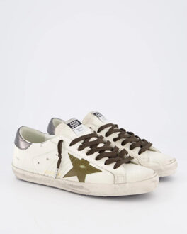 Heren super-star sneaker /groen Wit - 43