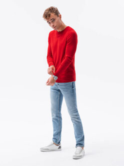 Heren sweater - e177 - maat XXL Rood
