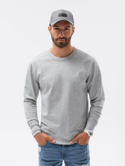 heren sweater licht b1153-2 Grijs - XL