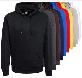 Heren sweatshirt hoodie an-19161 Houtskool - M