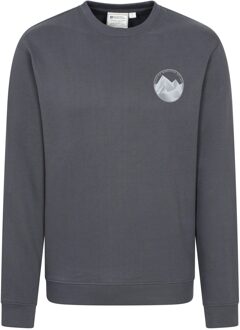 Heren Sweatshirt met ronde hals (Grijs)