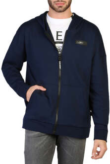 Heren Sweatshirt Zwart 355146 Blauw - M