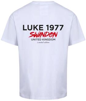 Heren Swindon City T-Shirt (Wit, Rood) - maat M