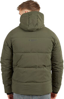 Heren Systeem Ski Puffer Jacket (Khaki Groen) Kaki - L