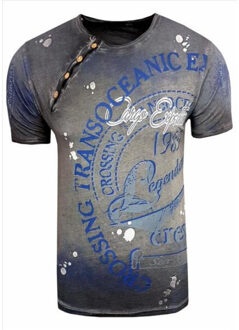 heren t-shirt 15045 - maat M Houtskool