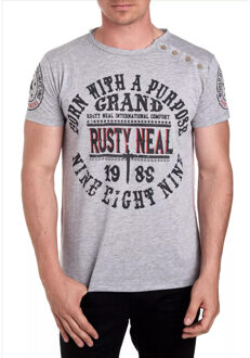 heren t-shirt 15216 Grijs - M