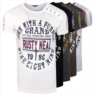 heren t-shirt 15216 Wit - L