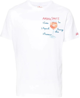 Heren T-Shirt Collectie Saint Barth , White , Heren - Xl,L,M,S