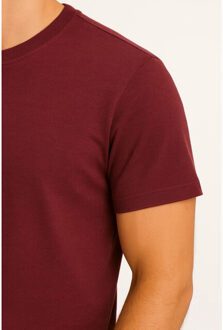 heren t-shirt donkerrood zachte stof italianstyle - maat M Bordeaux