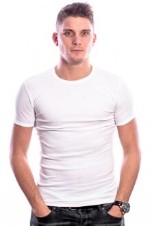 Heren T-Shirt Extra lang - Wit - maat L