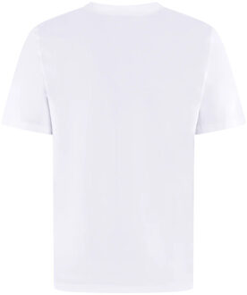 Heren t-shirt girocollo costina - maat XL Wit