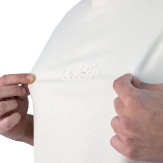 Heren-T-shirt met oversized korte mouwen 3900 Beige