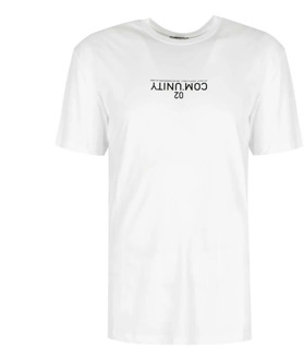 Heren T-shirt met Print Les Hommes , White , Heren - M/L