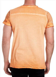 heren t-shirt orange 15045 - maat M Oranje