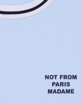 Heren t-shirt slogan sport - maat M Blauw