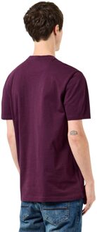 Heren Takaji Parachute Pocket T-shirt (Bes) Bessenrood - XL