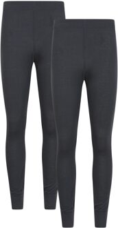 Heren Talus Base Layer Broek (Set van 2) (Donkergrijs) - XL