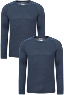 Heren Talus Base Layer Top (Set van 2) (Marine) Navy - 2XL