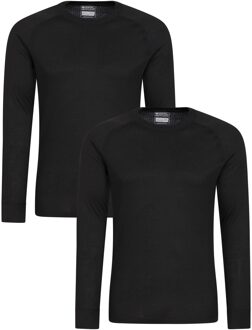 Heren Talus Base Layer Top (Set van 2) (Zwart)