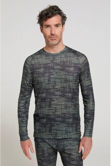 Heren Talus Camouflage Thermo Top (Kaki Groen) - 2XL