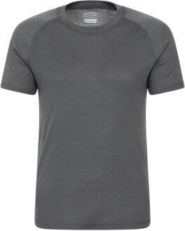 Heren Talus Ronde Hals Thermo Top met Korte Mouwen (Houtskool) - XL