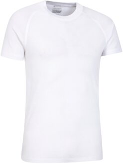 Heren Talus Ronde Hals Thermo Top met Korte Mouwen (Wit) - L
