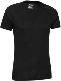 Heren Talus Ronde Hals Thermo Top met Korte Mouwen (Zwart) - 2XL