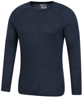 Heren Talus Ronde Hals Thermo Top met Lange Mouwen (Blauw)