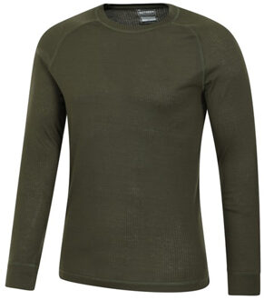 Heren Talus Ronde Hals Thermo Top met Lange Mouwen (Kaki Groen) - 4XL
