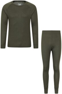 Heren Talus Thermische Base Layer Set (Kaki Groen) - XS