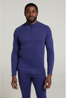 Heren Talus Zip Neck Thermo Top met lange mouwen (Donkerblauw) - XS