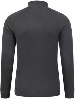 Heren Talus Zip Neck Thermo Top met lange mouwen (Grijs) - S
