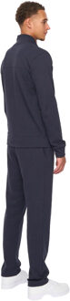 Heren Tames Volledige Ritssluiting Hoodie en Joggingbroek Set (Marineblauw) Navy