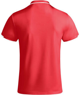 Heren tamil poloshirt met korte mouwen - maat S Rood