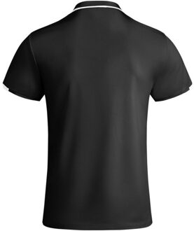 Heren tamil poloshirt met korte mouwen - maat XL Zwart