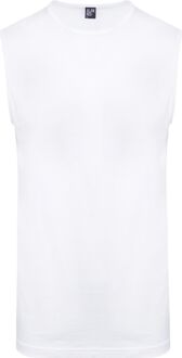 Heren Tanktop Heren Hemd Montana Wit Ronde Hals Slim Fit 2-Pack - M