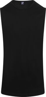 Heren Tanktop Montana Zwart Ronde Hals Slim Fit-2-Pack - M