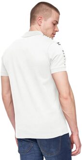 Heren Tapehen Poloshirt (Wit)